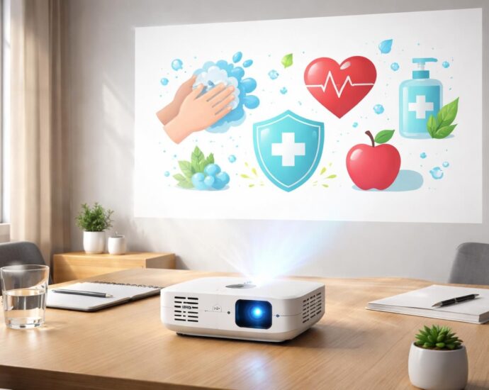 découvrez comment le mini vidéoprojecteur epson permet d'afficher des messages de prévention santé visibles et impactants, pour sensibiliser efficacement tous les publics.