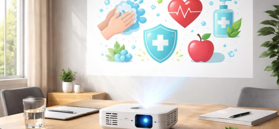 découvrez comment le mini vidéoprojecteur epson permet d'afficher des messages de prévention santé visibles et impactants, pour sensibiliser efficacement tous les publics.