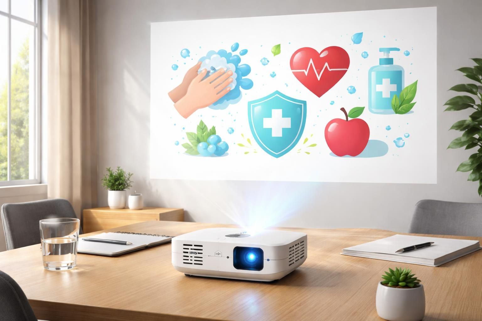 découvrez comment le mini vidéoprojecteur epson permet d'afficher des messages de prévention santé visibles et impactants, pour sensibiliser efficacement tous les publics.