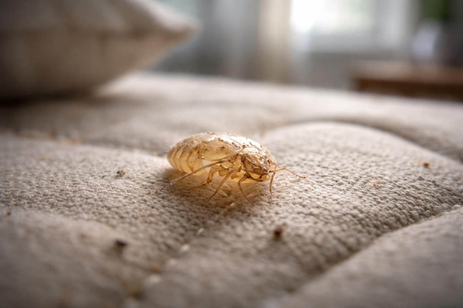 découvrez pourquoi il est crucial de ne pas ignorer la coquille d'une punaise de lit morte dans votre environnement et comment elle peut indiquer une infestation active.