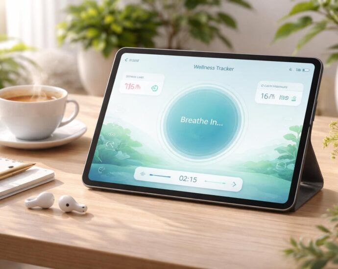 découvrez notre solution de suivi bien-être avec exercices de respiration anti-stress spécialement conçus pour tablette tactile, pour retrouver sérénité et détente au quotidien.