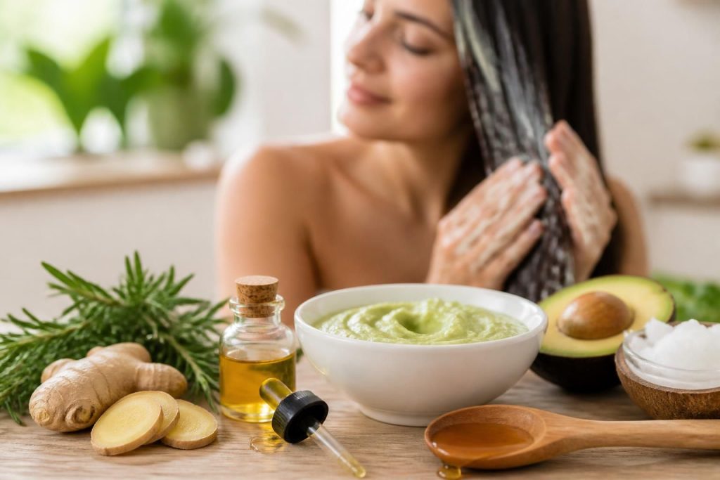 découvrez nos masques naturels efficaces pour stimuler la croissance des cheveux rapidement et retrouver une chevelure plus dense et en pleine santé.